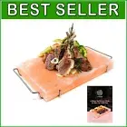 Food Grade Himalayan Salt Block with Stainless Steel Tray and Recipe Booklet