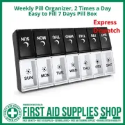 7 Day Pill Organizer 2 Times a Day, Large Weekly AM PM Pill Box, Day Night Medic