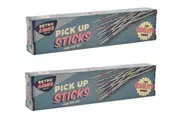 2pc Wooden Pick Up Stick Game Traditional Retro Present Party Toy Gift Fun