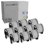 DI White Paper Tape for Brother DK-2205 (10pk) 2.4 in x 100 ft In P-Touch