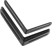 BUGUUYO 4pcs L-Shaped Gusset with Groove Corner Fastener L Bracket 90 Degree Corner Bracket Metal Brackets Slotted Corner Bracket Metal Stand Stainless Steel Adjustable Shelf