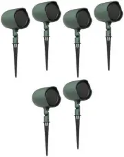 (6) JBL GSF3-GN 3" Landscape Ground Stake or Wall Mount 70v Commercial Speaker