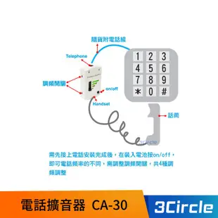 電話擴音器 CA-30 CA-35 電話聽筒擴音器 聽筒聲音放大 聽障擴音器 聽筒擴音 電話 市內電話