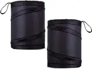 Universal Collapsible Pop Up Garbage Bin, 2Pcs Portable Waste Basket, Waterproof Bag, Car Trash Can, Small Vehicle Trash Bags