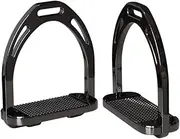 koolsoo 2 Pieces Aluminium Alloy Stirrups Replacement Sturdy Easy to Install Equestrian Equipment Horseback Riding Tack for Training