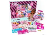 L.O.L. Surprise! Stylin' Studio by Horizon Group USA,Decorate LOL Surprise Paper Dolls With 250+ Accessories - DIY Activity Book, Scratch Art,Sticker Sheet,Coloring Pages,Markers,Crayons More, Pink