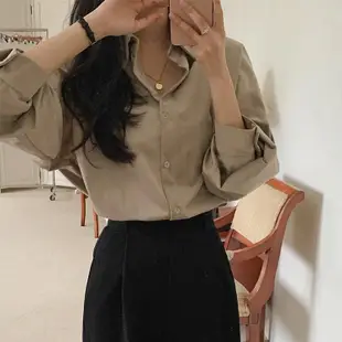 【Codibook】韓國 ANOTHER TWEE 麂皮寬鬆長袖襯衫［預購］襯衫 女裝