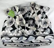 Vera Bradley Laura Camelia Shoulder Bag Black White Gray Quilted Retired NWT
