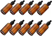CANIGHT 10pcs UV Resistant Glass Essential Oil Dropper Bottles Glass Liquid Containers for Safe Storage of Perfumes and Essences for DIY Blends and Aromatherapy