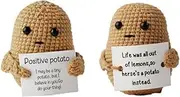 Positive Potato, Mini Positive Plush Toys for Kids Adult, Creative Knitting Doll Plush, Positive Potato Inspirational