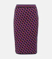 [Diane von Furstenberg] Diane von Furstenberg Hazel jacquard midi skirt AU 6 multicoloured