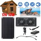 Efficient 10W 12V Solar Panel Exhaust Fan Kit For Various Environments