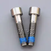 2pcs M9 x 1.25 x 40 Titanium Ti Screw Bolt Allen Hex Socket Cap Head +ThreadLock