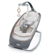 Ingenuity Boutique Bouncer/Rocking Seat Chair for Baby/Newborn Bella Teddy Grey