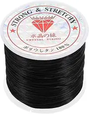 NIYANGLE 1Roll Hair Extension Wire Elastic String for Wigs Braids Durable Comfortable Jewelry Cord Multi Purpose Stretchy Thread for Beading Hair Weaving