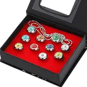 Catchcostume RingsUchiha Sasuke Itachi Sharingan Akatsuki Organization Cosplay Ring Sets in Box 10 PCS
