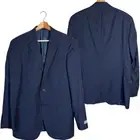 NWT Hart Schaffner Marx Wool Sport Coat Dinner Jacket Blazer Men 40R Blue Career