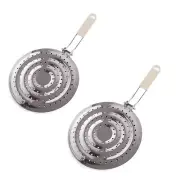 2 Pcs Heat Diffuser Reducer Flame Guard Simmer Plate for Electric Gas Stovetops