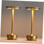 Cordless Table Lamp Set of 2, Rechargeable Portable LED Bedside Touch Lamp