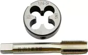 7/16-24 HSS Tap And Die Set， UNS Machine Thread Tap and UNS Round Thread Die