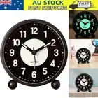 Alarm Clock Bedside No Ticking Battery Power Silent Luminous Clock clear display