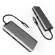 亞果元素CASA HUB A09 USB-C 3.1 Gen2 九合一多功能高速集線器-灰