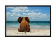 Blue Swirl Framed Print Fine Art Poster Print