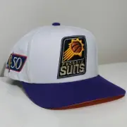 PHOENIX SUNS MITCHELL & NESS SIDE PATCH 2 TONE SNAPBACK ADJUSTABLE HAT CAP