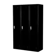 Salvatore Angelotti Three-Door Side by Side Office Gym Shed Storage Locker