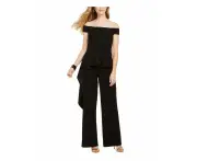 Adrianna Papell Women's Jumpsuits & Rompers Jumpsuit - Color: Black