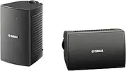 Yamaha NS-AW194 Pair of Outdoor Speakers with Weatherproof 10cm Woofer & 2-Way bass-Reflex, Black