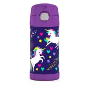 Thermos FUNtainer Vacuum Insulated Drink Bottle 355ml - Purple Unicorn