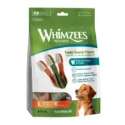 Whimzees Toothbrush Dog Dental Treats - Large 6pk
