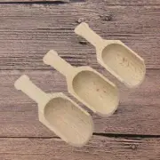 3pcs Wooden BATH SALT SPOON Mini Candy Flour Spoons Scoops Kitchen HOME & Garden