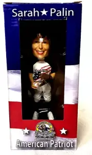 Sarah Palin Bobble Head Traverse City Beach Bums 2010 Michigan 7 inches tall NIB
