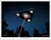 TR-3B Anti-Gravity Craft Art Print - 11" x 14"