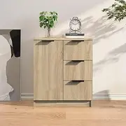 Sideboard Buffet Cabinet, Kitchen Storage Cupboard Pantry Cabinet Sonoma Oak 60x30x70 cm Engineered Wood