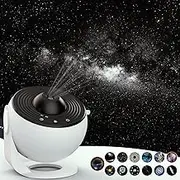 Star Projector,Upgraded Planetarium Projector for Bedroom,Educational Audio Galaxy Projector with 4K Replaceable 13 Galaxy Discs,Sky Light Living Room Decor,Night Light for Kids Room Valentines Gift