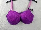 GOSSARD Superboost BERRY Pink Purple LACE LIGHTLY PADDED UNDERWIRED BRA 40H
