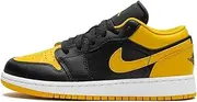 [Nike] Jordan Big Kid's 1 Low White/Black-White (553560 132), Black/Yellow Ochre-white, 6 Big Kid