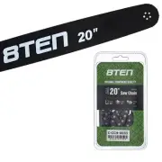 8TEN 20" Chainsaw Guide Bar & Chain .050 3/8 72DL for Stihl 066 044 5018467-72