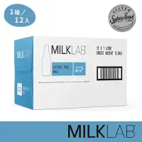 在飛比找momo購物網優惠-【MILKLAB】嚴選無乳糖牛乳1000mlx12入/箱