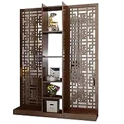 Wall Room Divider, Freestanding Wood Room Divider Screen, Room Separator Screen, Entry Hall Storage Rack, for Hallway Studio Entrance(150cm/59in)