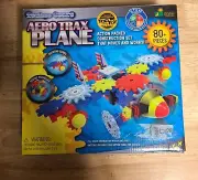 Aero Trax Plane - Techno Gears, Build a Plane, 80+ pieces, recommended 8+, NEW