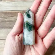 Tree Agate Crystal Tower Polished Geode