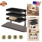 Space-Saving 3-Tier Desk Storage Shelf - Clamp On for Organized Workspaces