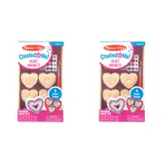 2x Melissa & Doug Created by Me! Heart Magnets Kids/Childrens Interactive Toy 4+