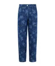 Maison Kitsuné Pattern Baby Fox Embroidered Jeans 26,27,28 Blue