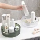 Large Capacity Revolving Cosmetic Storage Box Turntable Spice Rack Countertop