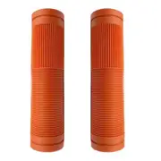 Bulletproof Coloured Rubber Mountain Bike Grips 130mm with Closed Ends Orange
